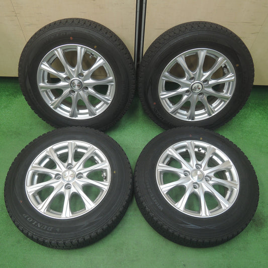 *送料無料* バリ溝！キレイ！9.5分★スタッドレス 155/80R14 88/86N ダンロップ ウインターマックス SV01 JOKER ジョーカー 14インチ PCD100/4H★4032003SYス