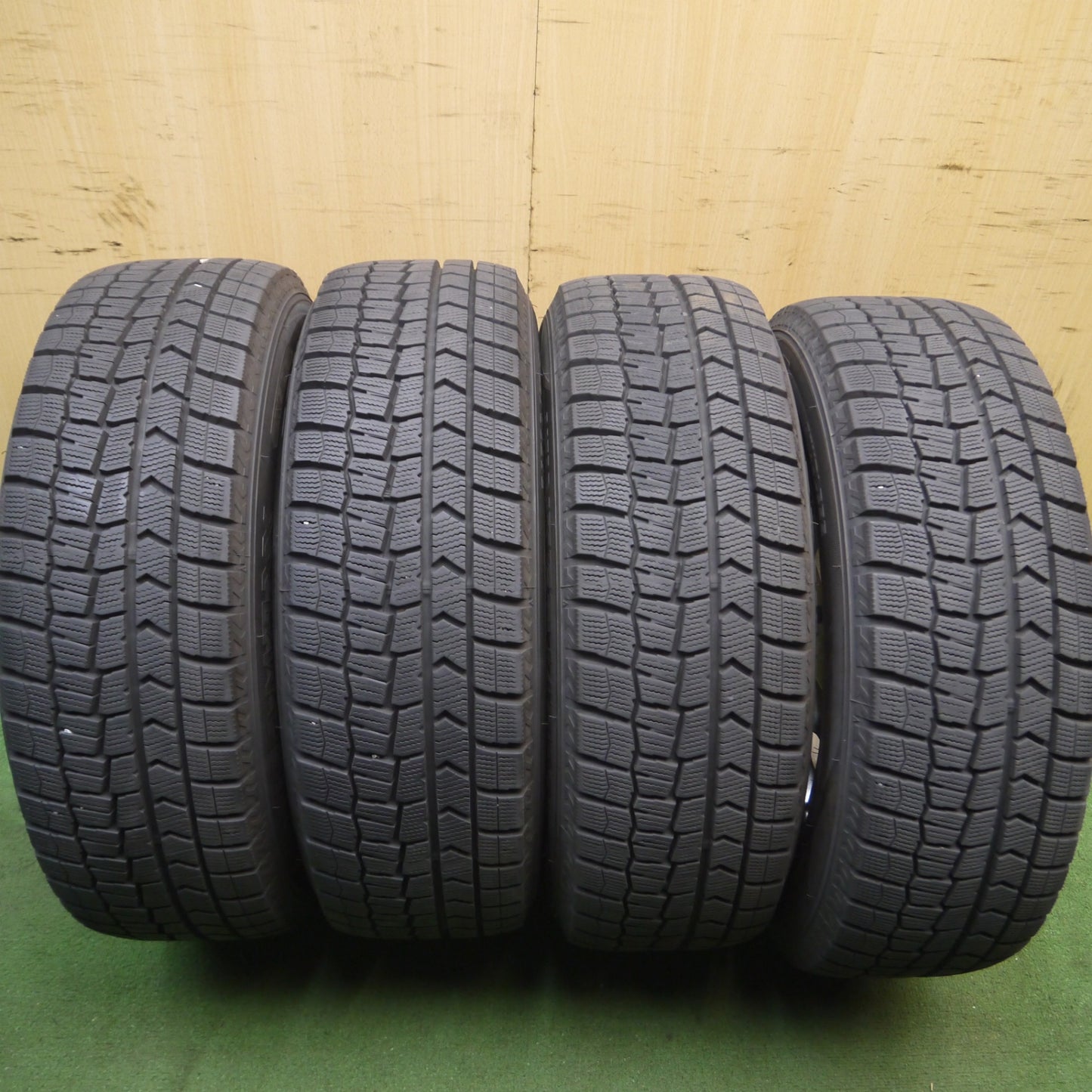 *送料無料* バリ溝！21年！キレイ！9.5分★スタッドレス 195/65R15 ダンロップ ウインターマックス WM02 JOKER ジョーカー PCD114.3/5H★4040101Hス