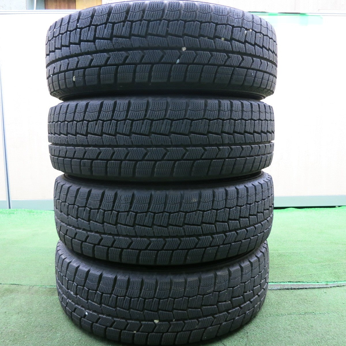 *送料無料* バリ溝！22年！9.5分★スタッドレス 175/65R15 ダンロップ ウインターマックス WM02 ZACK JP-104 MONZA ザック PCD100/4H★4051906HAス