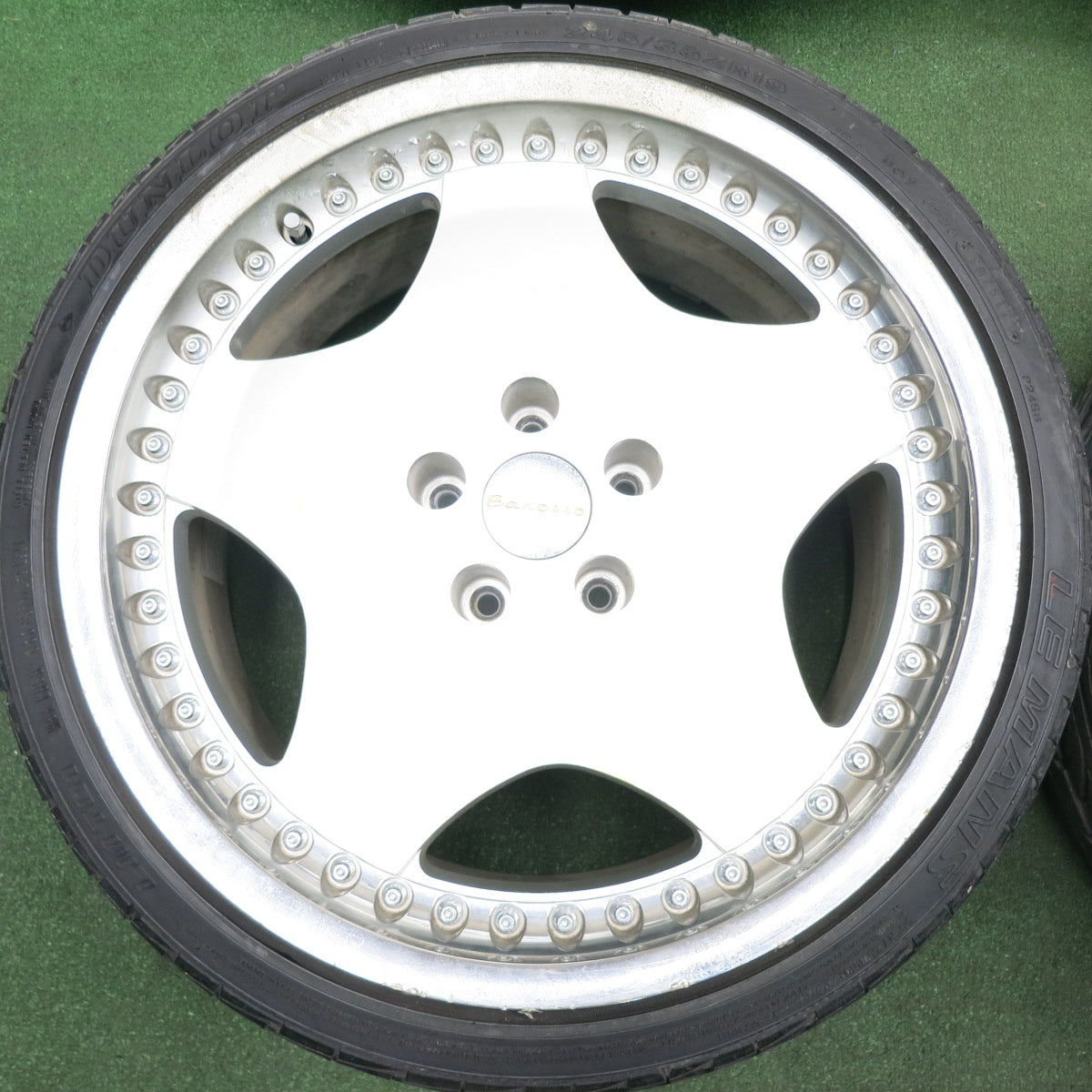 *送料無料* 4本価格★希少 WORK Barosso 245/35R19 ダンロップ LE MANS LM701 バロッソ 19インチ PCD114.3/5H★4051908HAノ