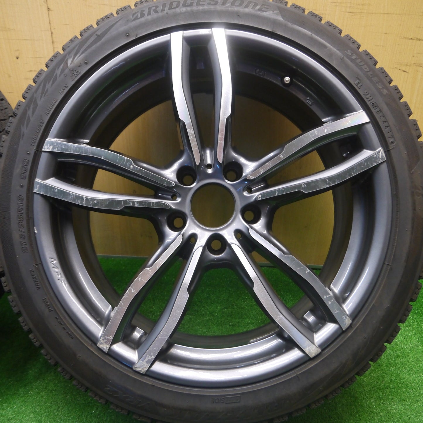 *送料無料* 4本価格★BMW 等 MAK LUFT FF MFF 245/40R19 275/35R19 スタッドレス ブリヂストン ブリザック VRX2 PCD120/5H★4090904Hス