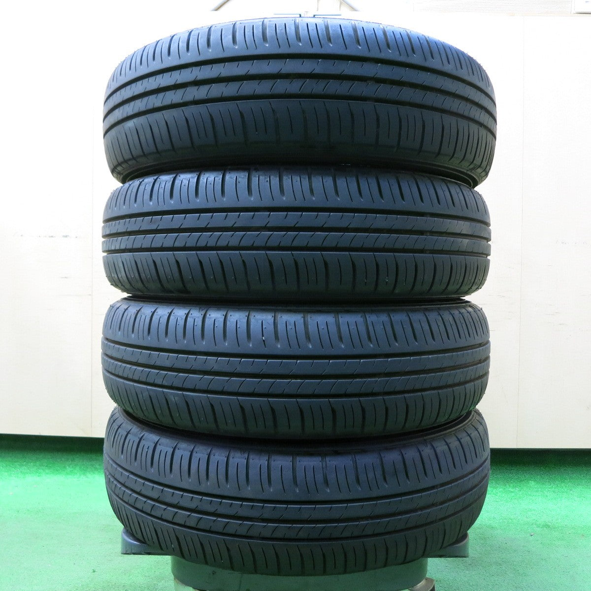 *送料無料* バリ溝！23年！キレイ！ほぼ10分★スズキ ハスラー 純正 165/60R15 ダンロップ エナセーブ EC300+ 15インチ PCD100/4H★4050311イノ