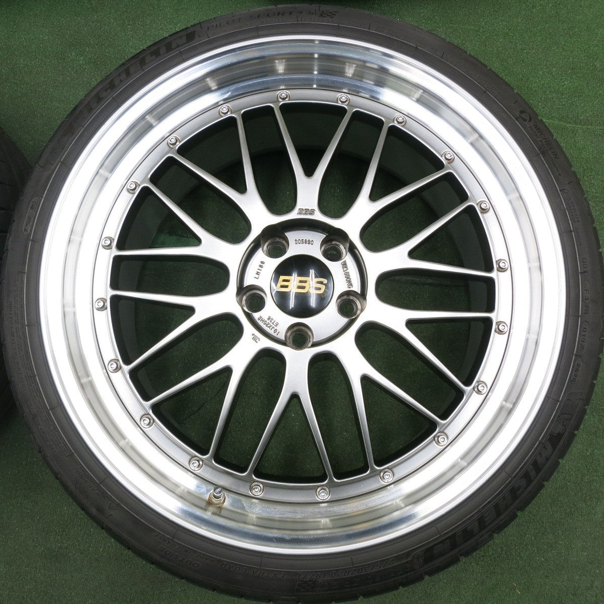 *送料無料* バリ溝！20年！9.5分★BBS LM186 LM289 255/30R20 275/30R20 ミシュラン パイロットスポーツ4S 20インチ PCD114.3/5H★4051505HAノ