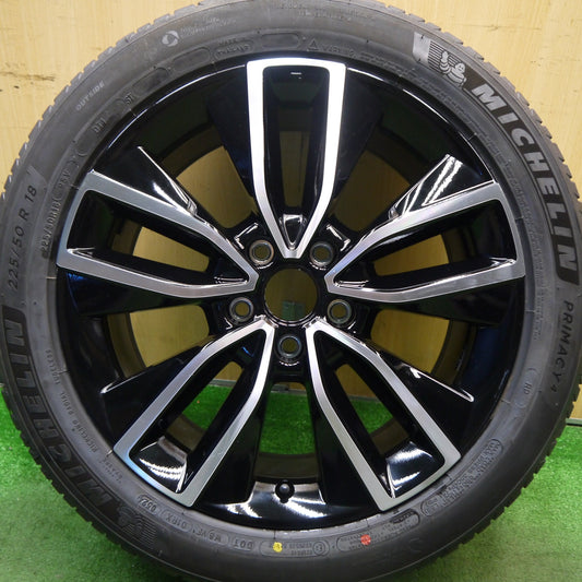 [送料無料] バリ溝！24年！キレイ！9分！1本★ホンダ RV系 ヴェゼル 純正 225/50R18 ミシュラン プライマシー4 18インチ PCD114.3/5H★5040801Hノ