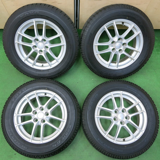 *送料無料* バリ溝！9.5分★プリウス 等 195/65R15 スタッドレス トーヨー ガリット G5 ENERGY LINE TWS 15インチ PCD100/5H★4051001イス