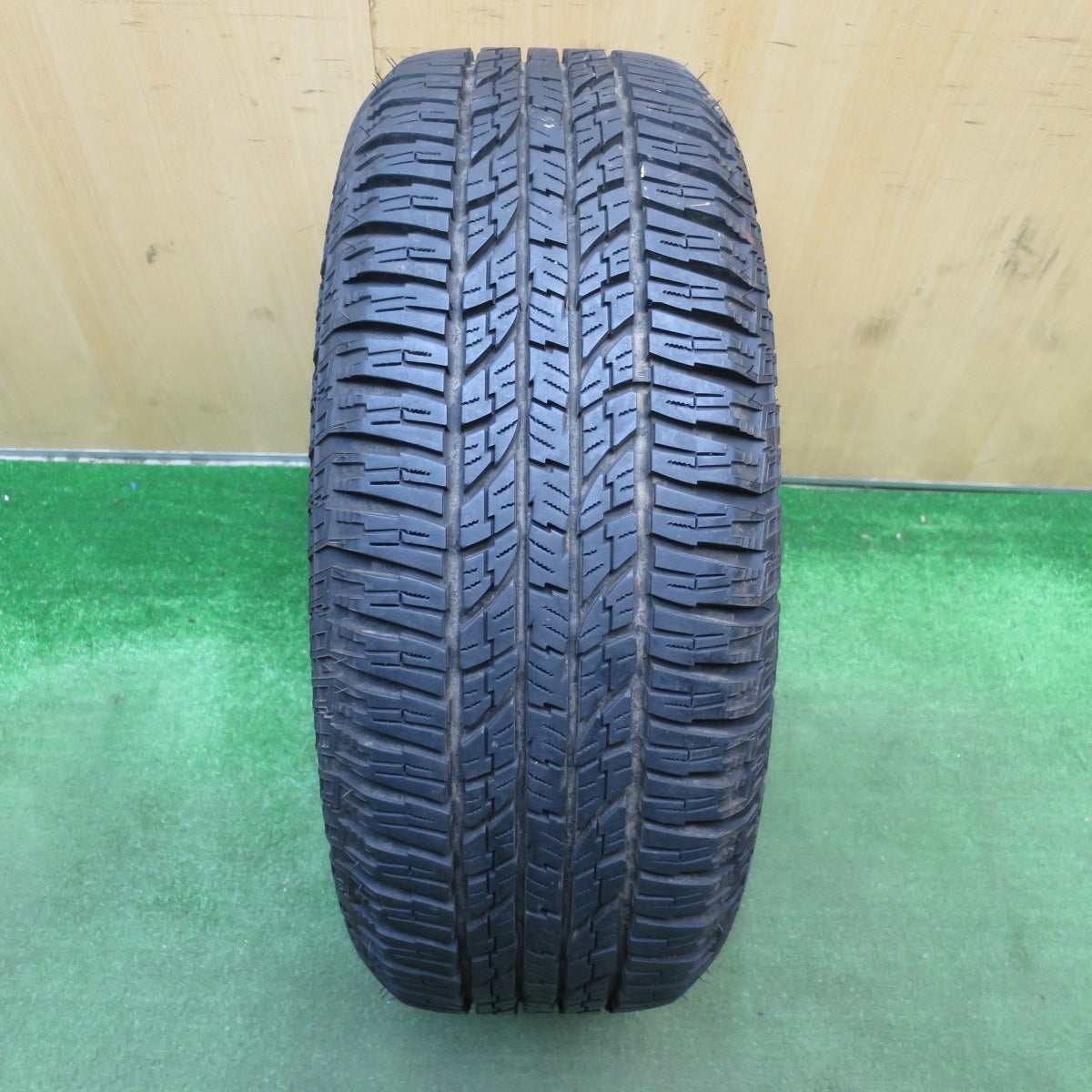 [送料無料] バリ溝！22年！キレイ！9.5分！1本★DEAN COLORADO 215/60R16 ヨコハマ ジオランダー A/T G015 ディーン コロラド 16インチ PCD112 120/5H マルチ★5031102Hノ