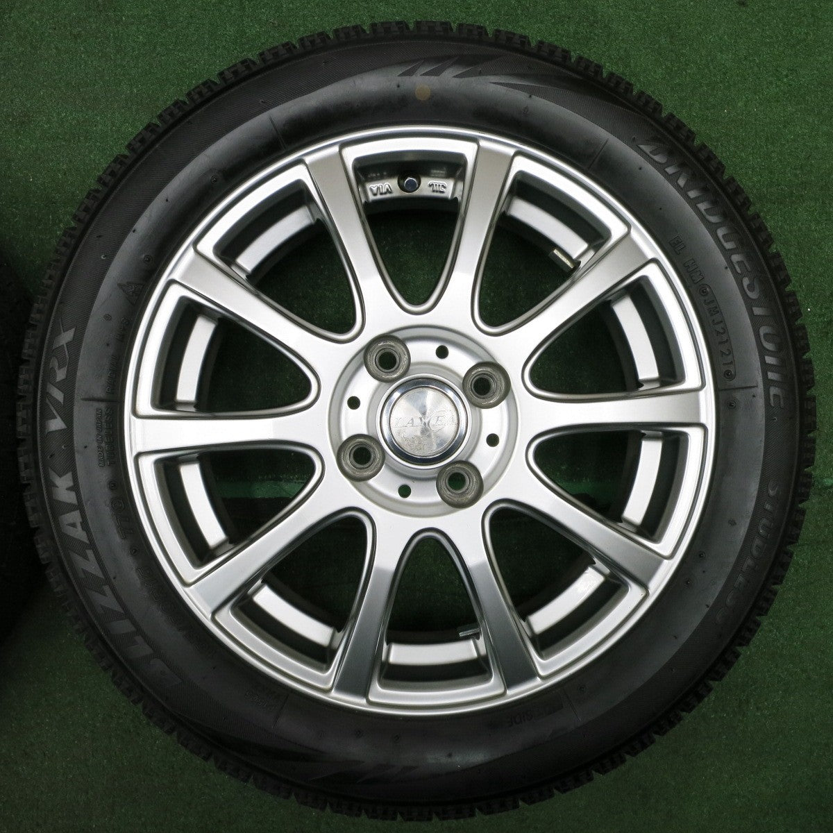 *送料無料* 超バリ溝！21年！ほぼ10分★スタッドレス 165/60R15 ブリヂストン ブリザック VRX LAYCEA レイシア 15インチ PCD100/4H★4032402NJス