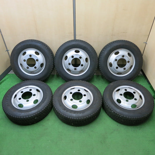 *送料無料* バリ溝！22年！9分★トラック タイヤ 205/75R16 113/111L スタッドレス ブリヂストン ブリザック W979 TOPY スチール 115-8C PCD208/5H★4080203ナス