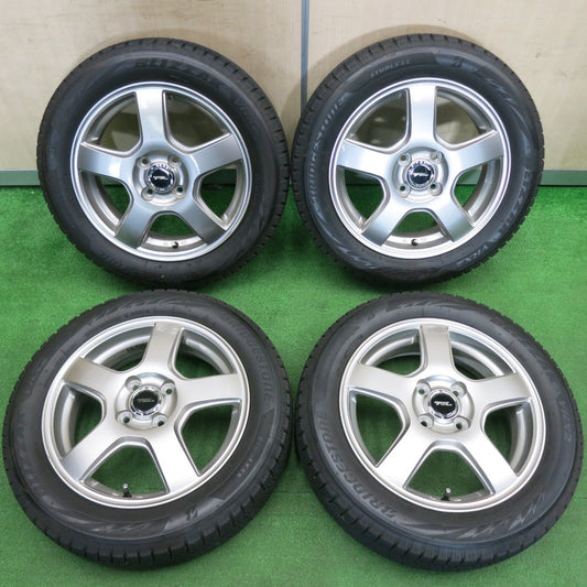 [送料無料] バリ溝！21年！キレイ！9分★スタッドレス 165/60R15 ブリヂストン ブリザック VRX2 TOPRUN トップラン 15インチ ハスラー ソリオ 等 PCD100/4H★4121802TNス