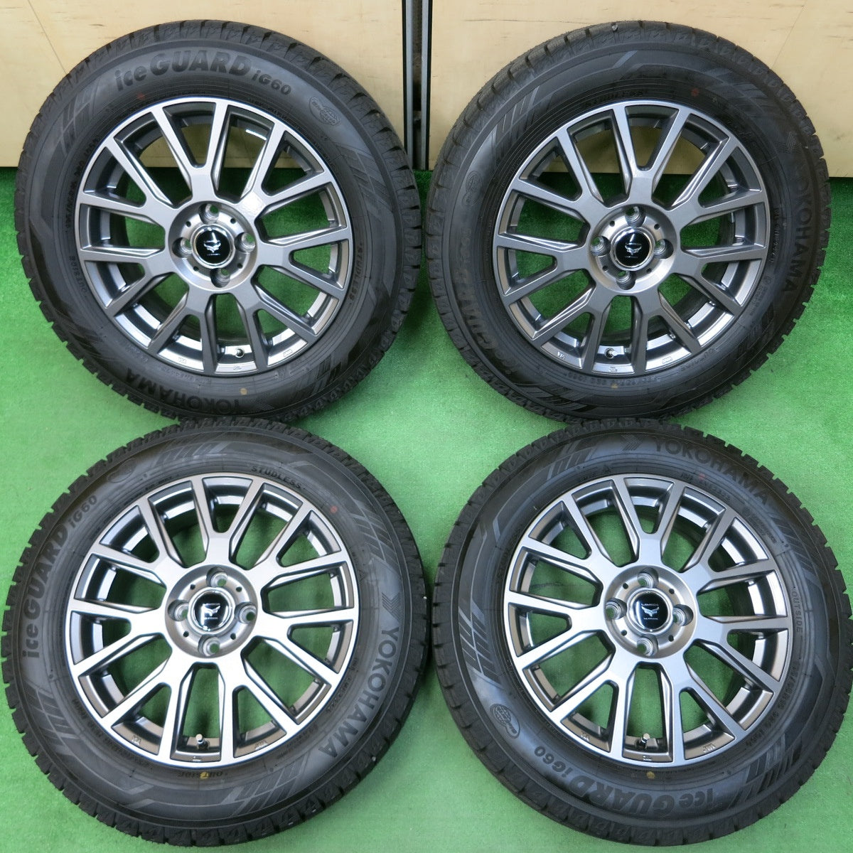 *送料無料* ほぼ未使用！23年★スタッドレス 195/65R16 ヨコハマ アイスガード iG60 LAMBDA LA STRADA ラ・ストラーダ ラムダ PCD100/4H★4041103イス