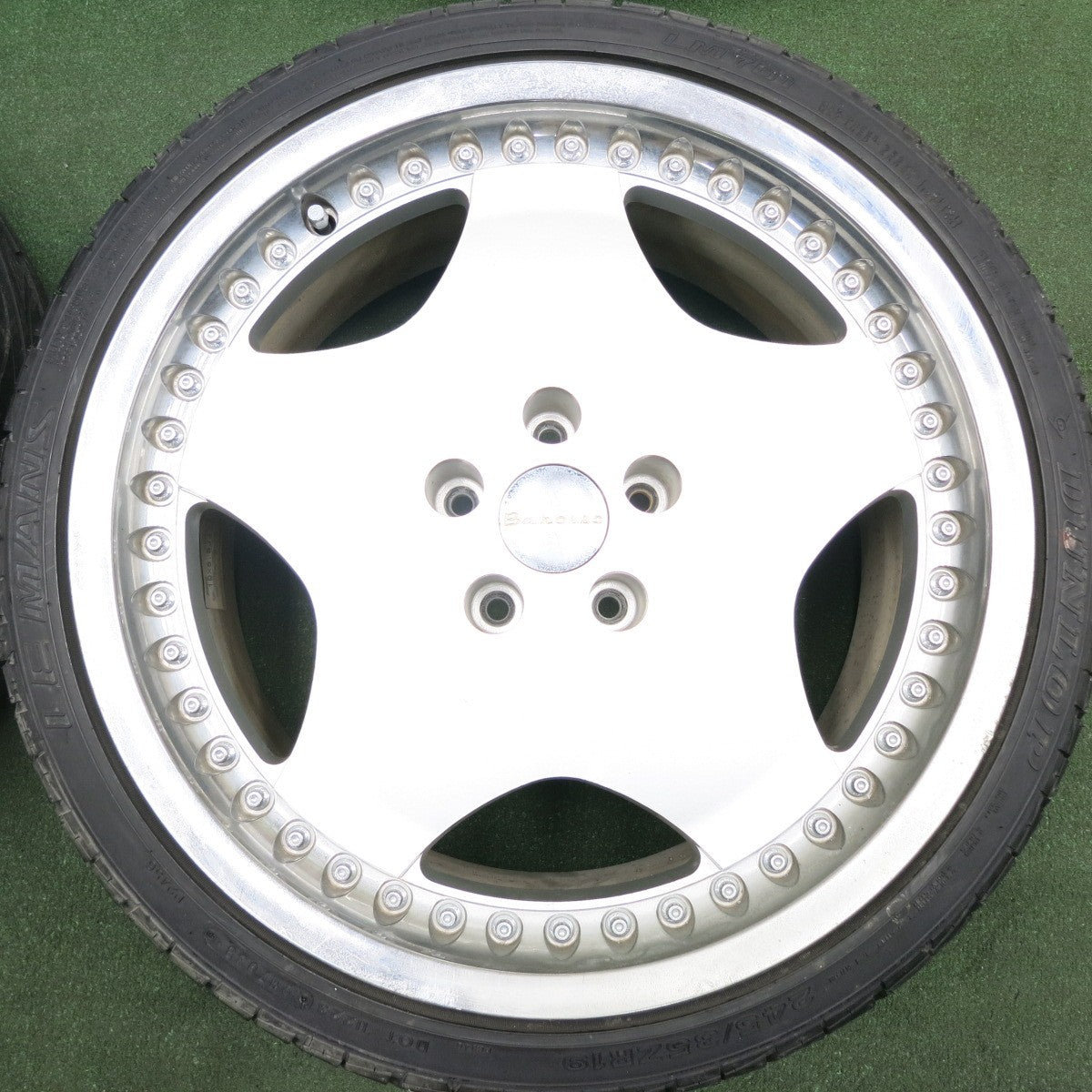 *送料無料* 4本価格★希少 WORK Barosso 245/35R19 ダンロップ LE MANS LM701 バロッソ 19インチ PCD114.3/5H★4051908HAノ