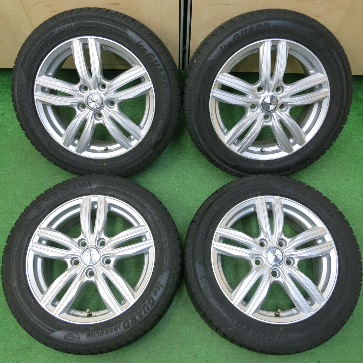 *送料無料* バリ溝！キレイ！9分★スタッドレス 205/55R16 ヨコハマ アイスガード iG50 プラス JOKER ジョーカー 16インチ PCD114.3/5H★4042913イス