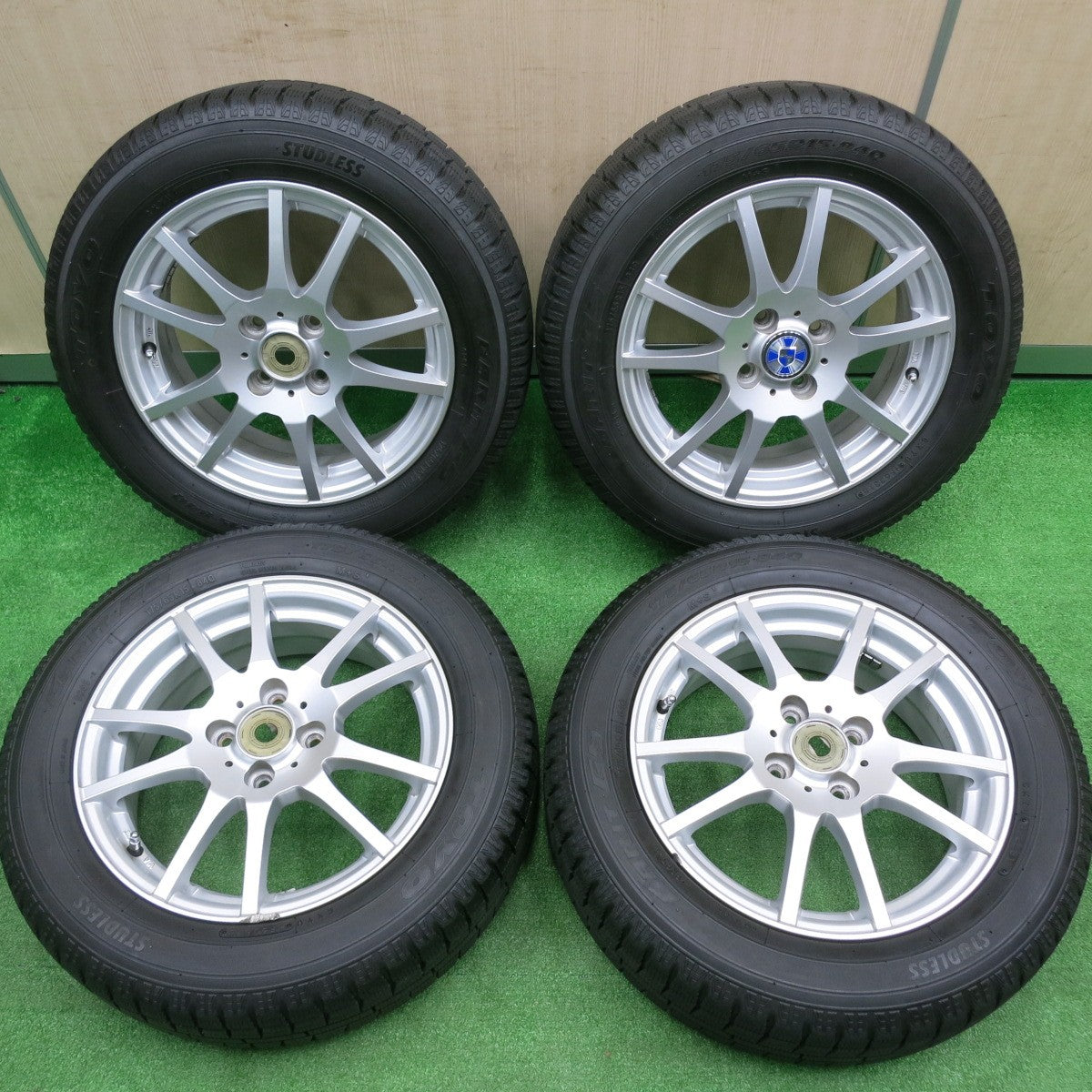 [送料無料] バリ溝！キレイ！8.5分★スタッドレス 175/65R15 トーヨー ガリット G5 GMach 15インチ PCD100/4H★4100505HAス