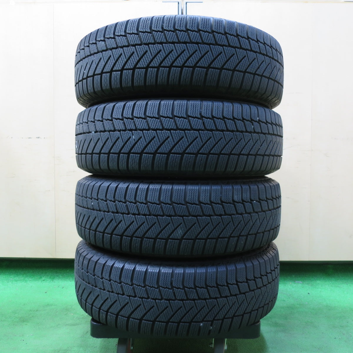 *送料無料* バリ溝！21年！キレイ！9分★スタッドレス 185/65R15 バイキング WINTECH WT6 Zmeist M5 15インチ  PCD100/4H★4070401イス