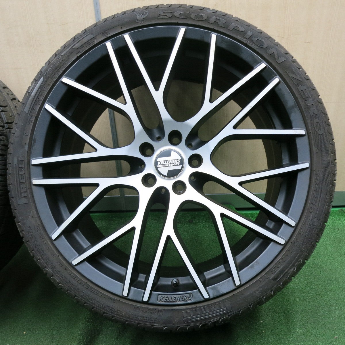 *送料無料* バリ溝！9分★BMW等 KELLENERS Sport 295/30R22 ピレリ スコーピオン ゼロ ケレナーズ スポーツ PCD120/5H★4062704NJノ