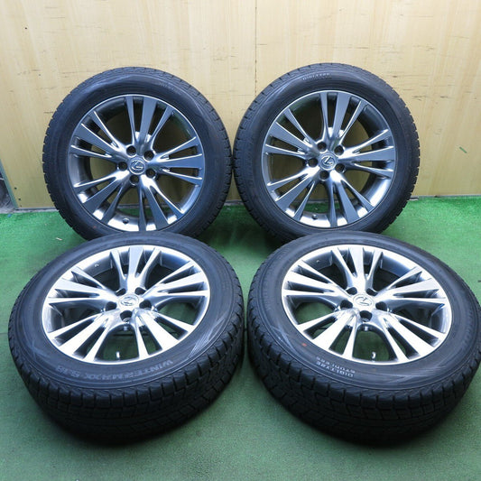 バリ溝！綺麗！9分★レクサス 10系 RX450h バージョンL 純正 235/55R19 スタッドレス ダンロップ SJ8 PCD114.3/5H★4020912KKス