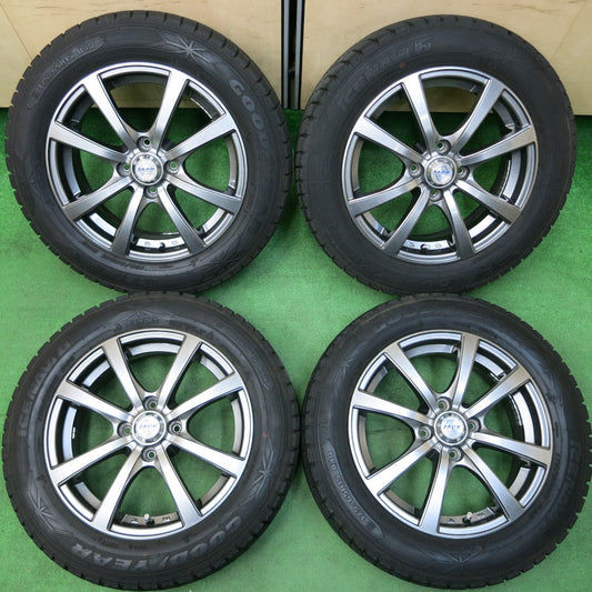 *送料無料* バリ溝！キレイ！8.5分★スタッドレス 175/65R15 グッドイヤー アイスナビ6 ZACK JP-110 MONZA ザック PCD100/4H★4031909イス