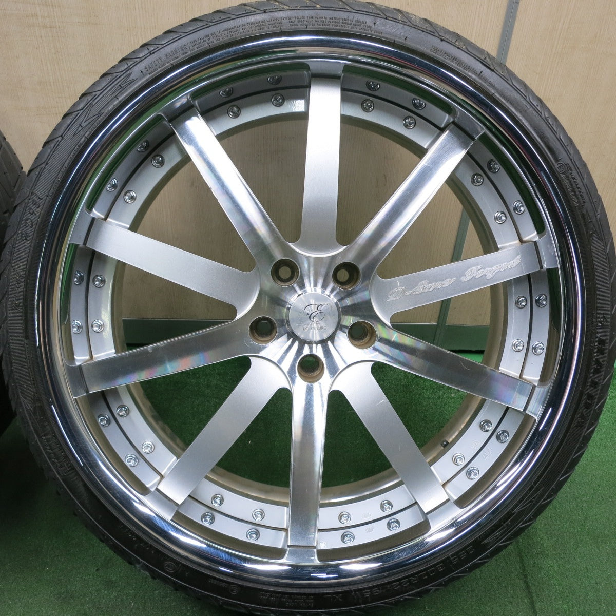 *送料無料* バリ溝！22年！9.5分★レクサス等 DOLCE EURO 255/30R22 265/30R22 ライオンハート LH-FIVE  ハイダ HD921 ドルチェユーロ PCD120/5H★4070205HAノ