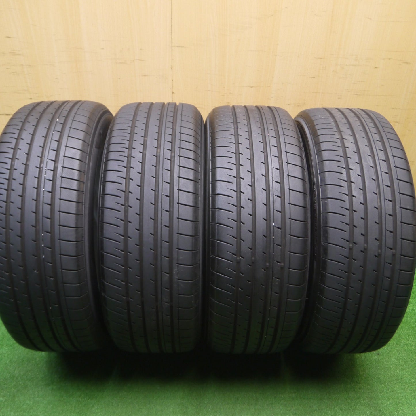 [送料無料] バリ溝！22年！キレイ！9分★BBS RX239 225/55R18 ヨコハマ BluEarth-XT AE61 ブルーアース 18インチ PCD114.3/5H★4100707Hノ