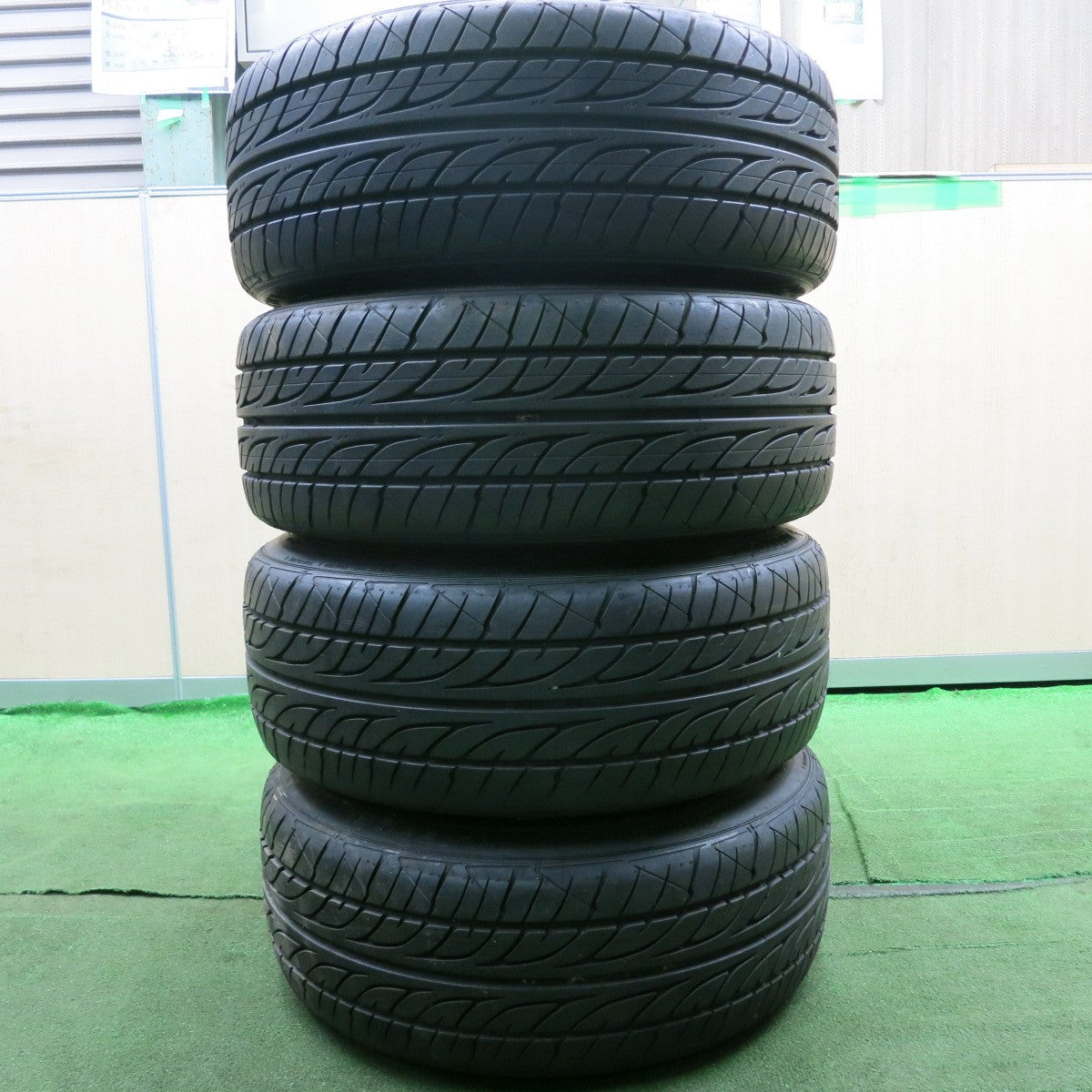 *送料無料* バリ溝！9.5分★BBS RG145 RG192 225/45R18 ダンロップ SPスポーツ LM703 18インチ PCD114.3/5H★4070902HAノ