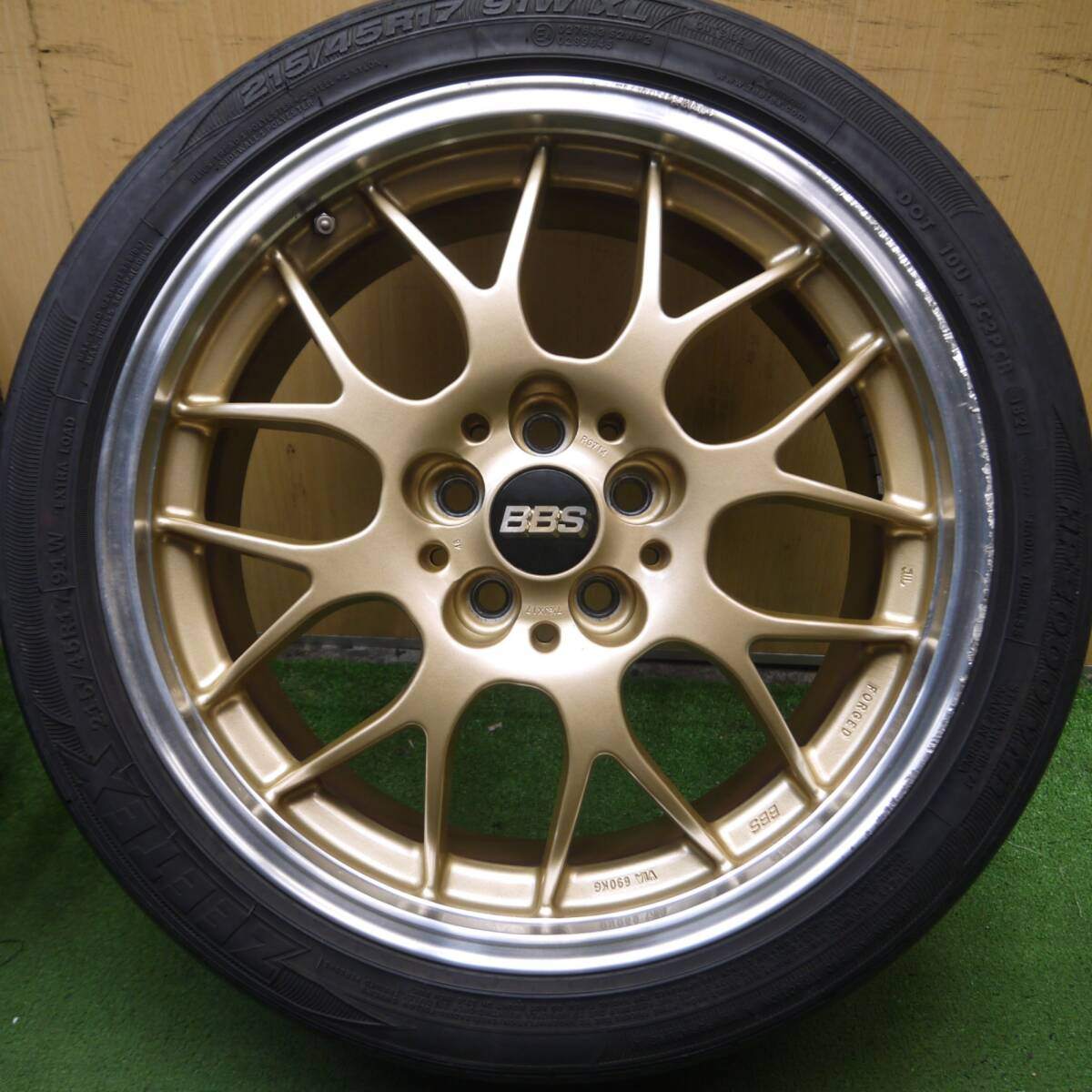 *送料無料* 4本価格★BBS RG714 215/45R17 ジーテックス HP2000 vfm 17インチ PCD100/5H 86 BRZ 等★4042407Hノ