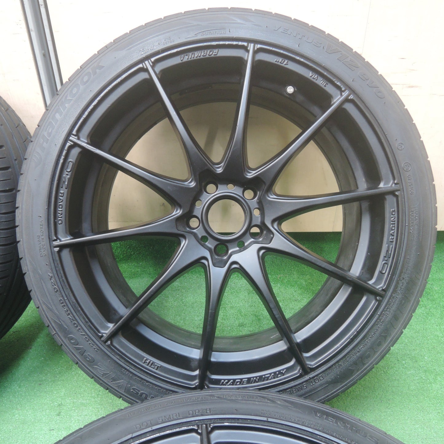 *送料無料* 4本★86 BRZ等 O・Z RACING FORMULA HLT 225/40R18 ハンコック V12 evo ジーテックス HP2000 vfm PCD100/5H★4033004SYノ