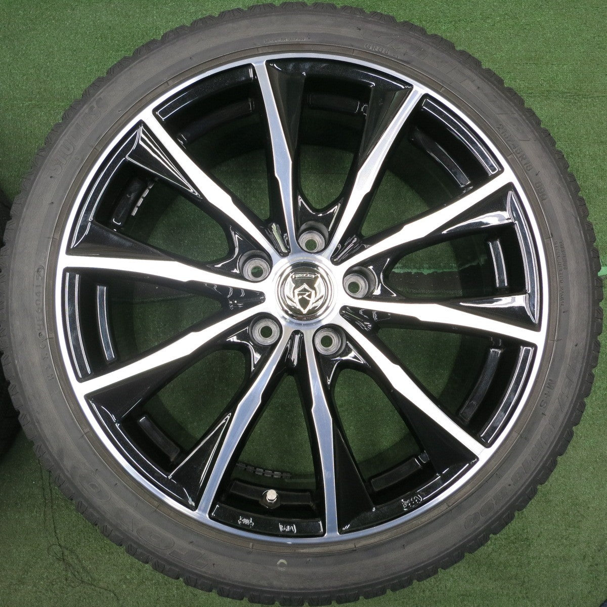 *送料無料* バリ溝！キレイ！9分★スタッドレス 215/45R18 トーヨー ガリット G5 RiZLEY ライツレー 18インチ PCD114.3/5H★4051809NJス