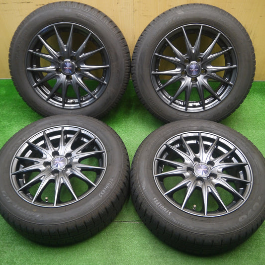 [送料無料] バリ溝！9.5分以上★シエンタ等 175/65R15 スタッドレス トーヨー ガリット G5 VELVA SPORTZ ヴェルヴァ 15インチ PCD100/5H★4111502Hス