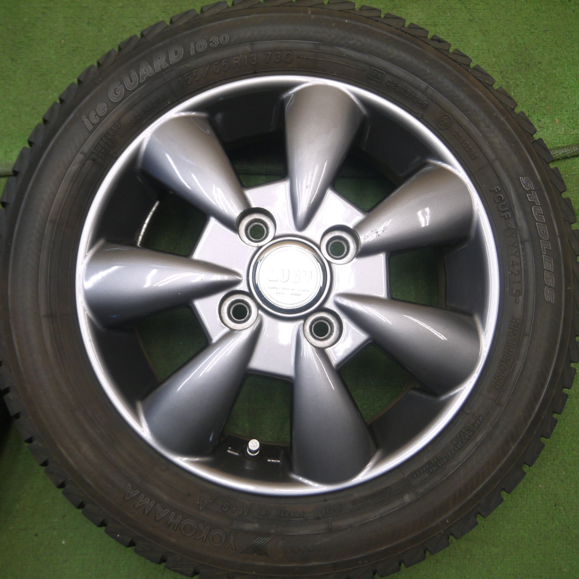 アイスガード 13インチ 155/65/R13 ホイール付 スタッドレスタイヤ 4本セット エクシーダー Exceeder 4.00B +43 ヨコハマ アイスガード