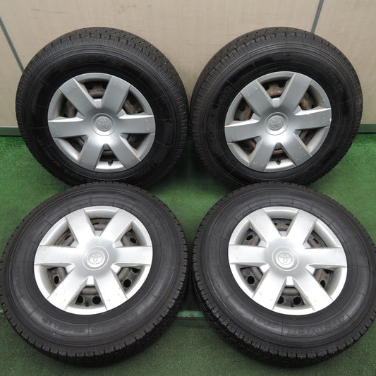 *送料無料* バリ溝！20年！9.5分★トヨタ 200系 ハイエース 純正 スチール 195/80R15 トーヨー デルベックス 934 15インチ PCD139.7/6H★4031601HAス