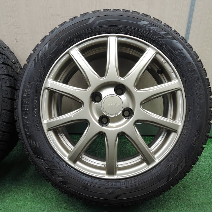 *送料無料* バリ溝！20年！キレイ！9.5分★スタッドレス 185/55R15 ヨコハマ アイスガード iG60 ECO FORME エコフォルム 15インチ PCD98/4H★3121803TNス