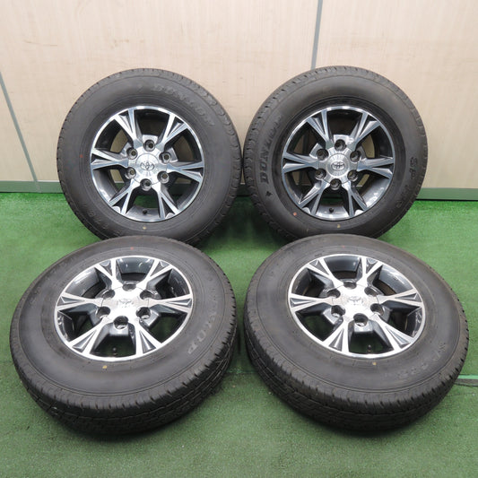 *送料無料* 超バリ溝！22年！キレイ！9.5分以上★トヨタ 200系 ハイエース 純正 OP 195/80R15 107/105N ダンロップ SP175N PCD139.7/6H★4030703NJノ