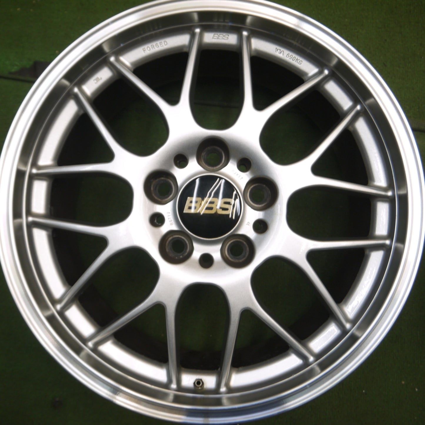 *送料無料* キレイ★BMW 等 BBS RG719 ホイール 17インチ 17×8J PCD120/5H★4061207Hホ