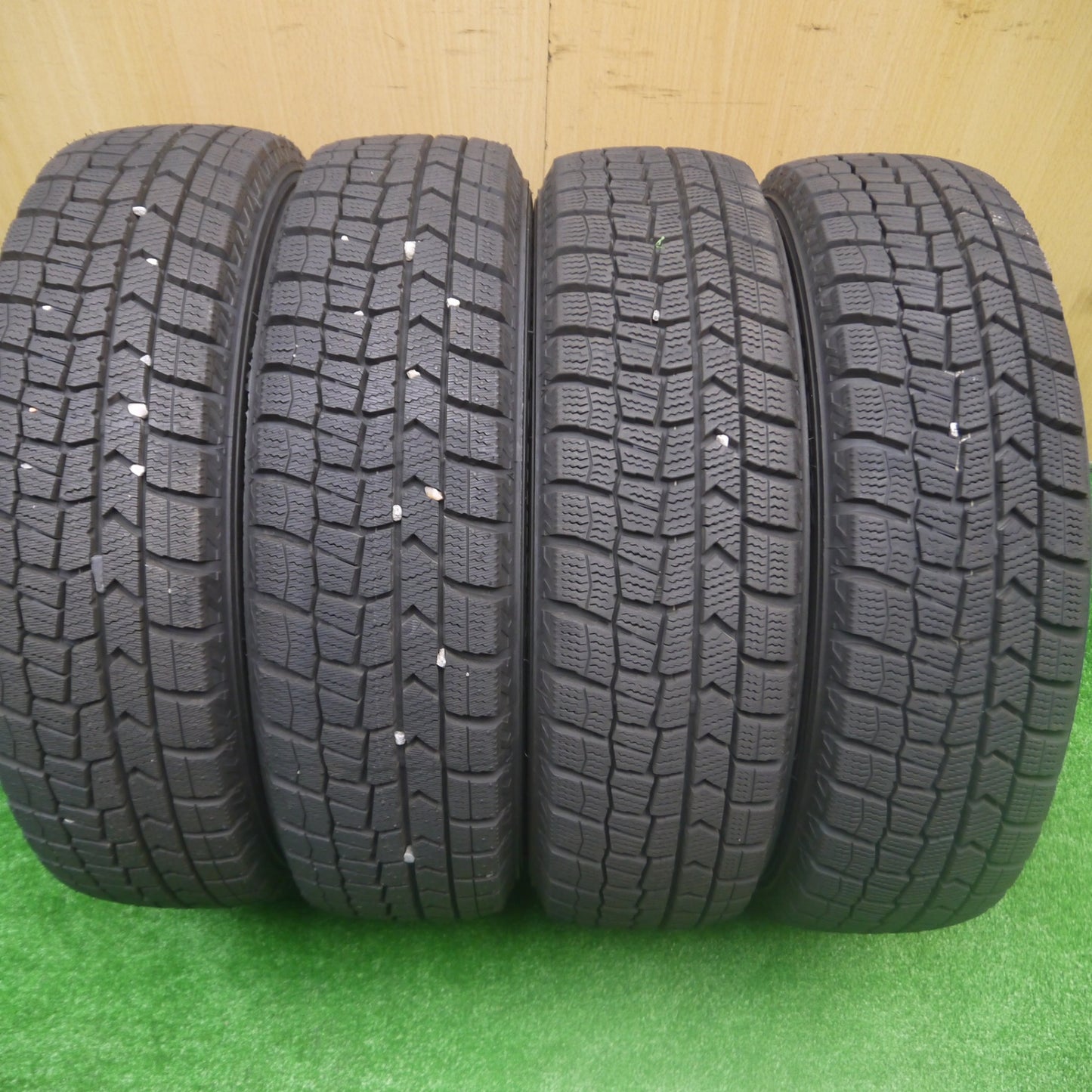 *送料無料* バリ溝！20年！キレイ！ほぼ10分★スタッドレス 155/65R13 ダンロップ ウインターマックス WM02 SIBILLA NEXT GS-5 シビラ PCD100/4H★4081903Hス