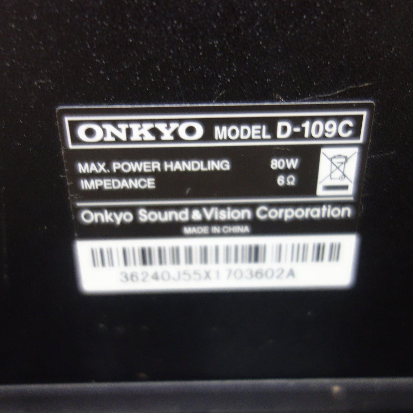 [送料無料] 付属品付き☆ONKYO ホームシアターセット ネットワーク AVレシーバー NR-365 スピーカー ST-V50 センタースピーカー D-109C サブ ウーハー SWA-V50☆