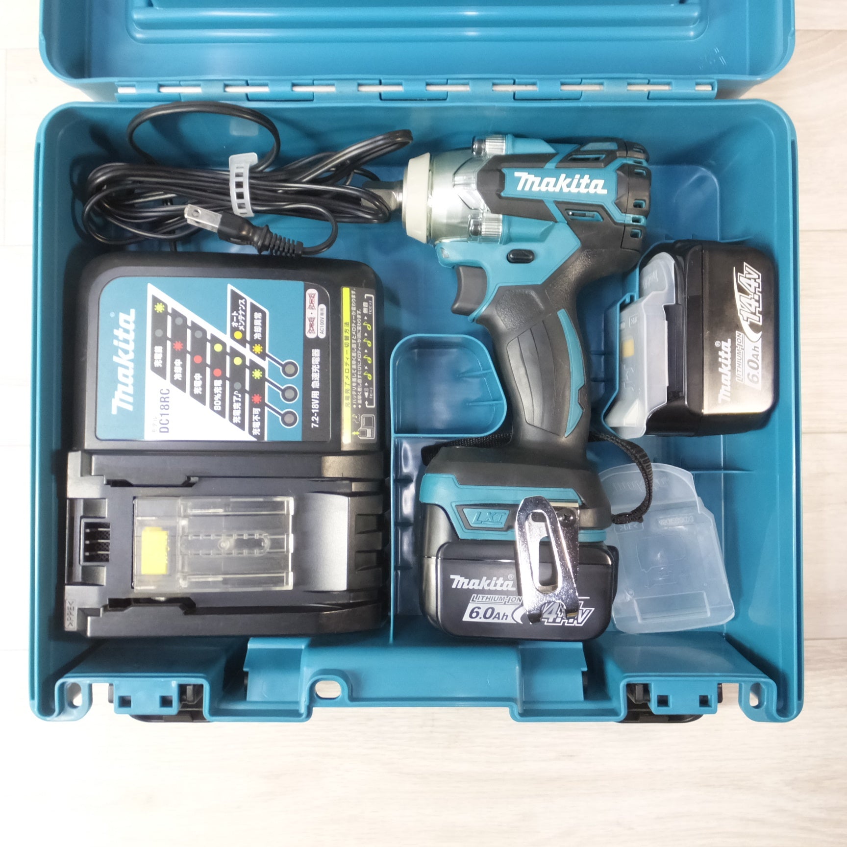 ◆[送料無料] 美品◆makita マキタ 充電式インパクトレンチ TW280DRGX 14.4V バッテリー2個 充電器付き 電動工具◆