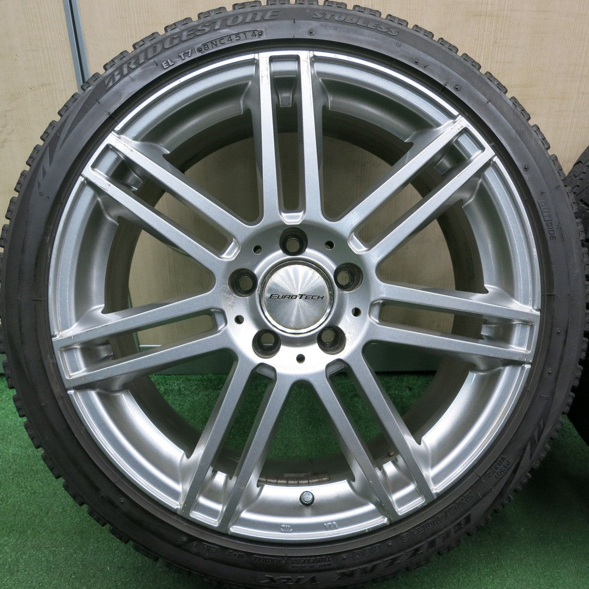 *送料無料* 4本価格★ベンツ 等 EUROTECH 225/40R18 スタッドレス ブリヂストン ブリザック VRX ユーロテック 18インチ  PCD112/5H★4050703HAス