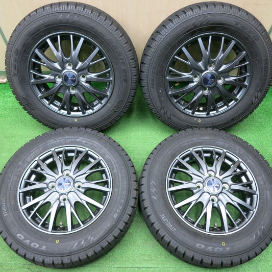 [送料無料] 超バリ溝！22年！キレイ！ほぼ10分★スタッドレス 145/80R13 トーヨー オブザーブ ガリット GIZ ravrion RM01 ラブリオン 13インチ PCD100/4H★5010201NJス