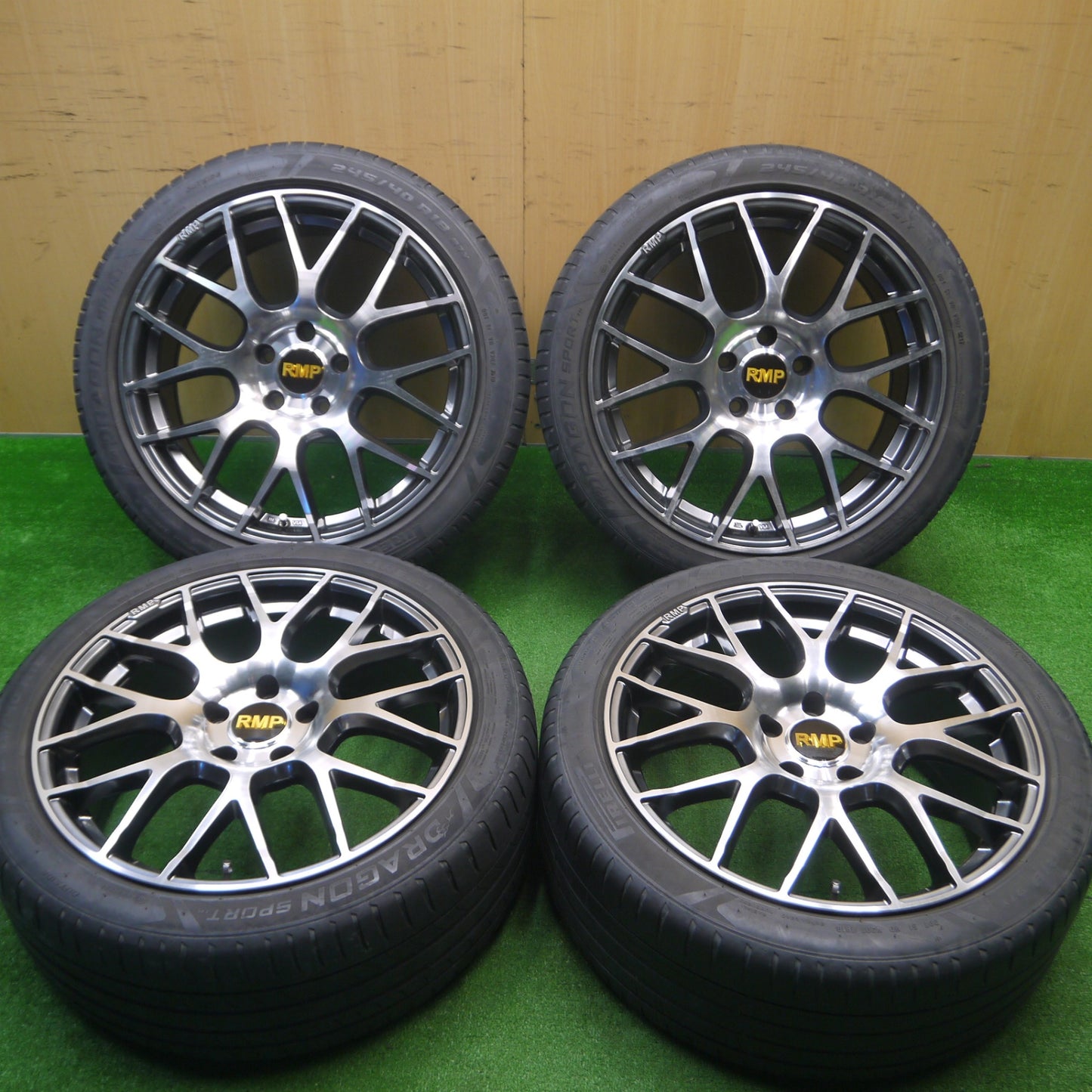 [送料無料] 4本価格★アウディ 等 RMP 028F 245/40R18 ピレリ ドラゴンスポーツ TM 18インチ PCD112/5H★4102204Hノ