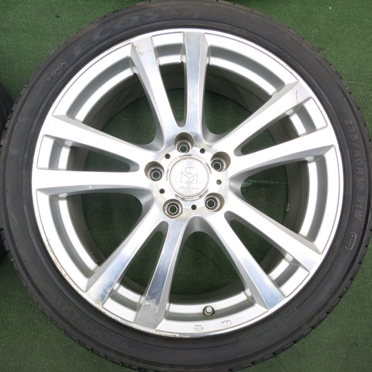 *送料無料* 4本★225/45R18 235/40R18 MANARAY SPORT ブリヂストン RE050A ヨコハマ ES300 マナレイスポーツ PCD114.3/5H★4060401HAノ