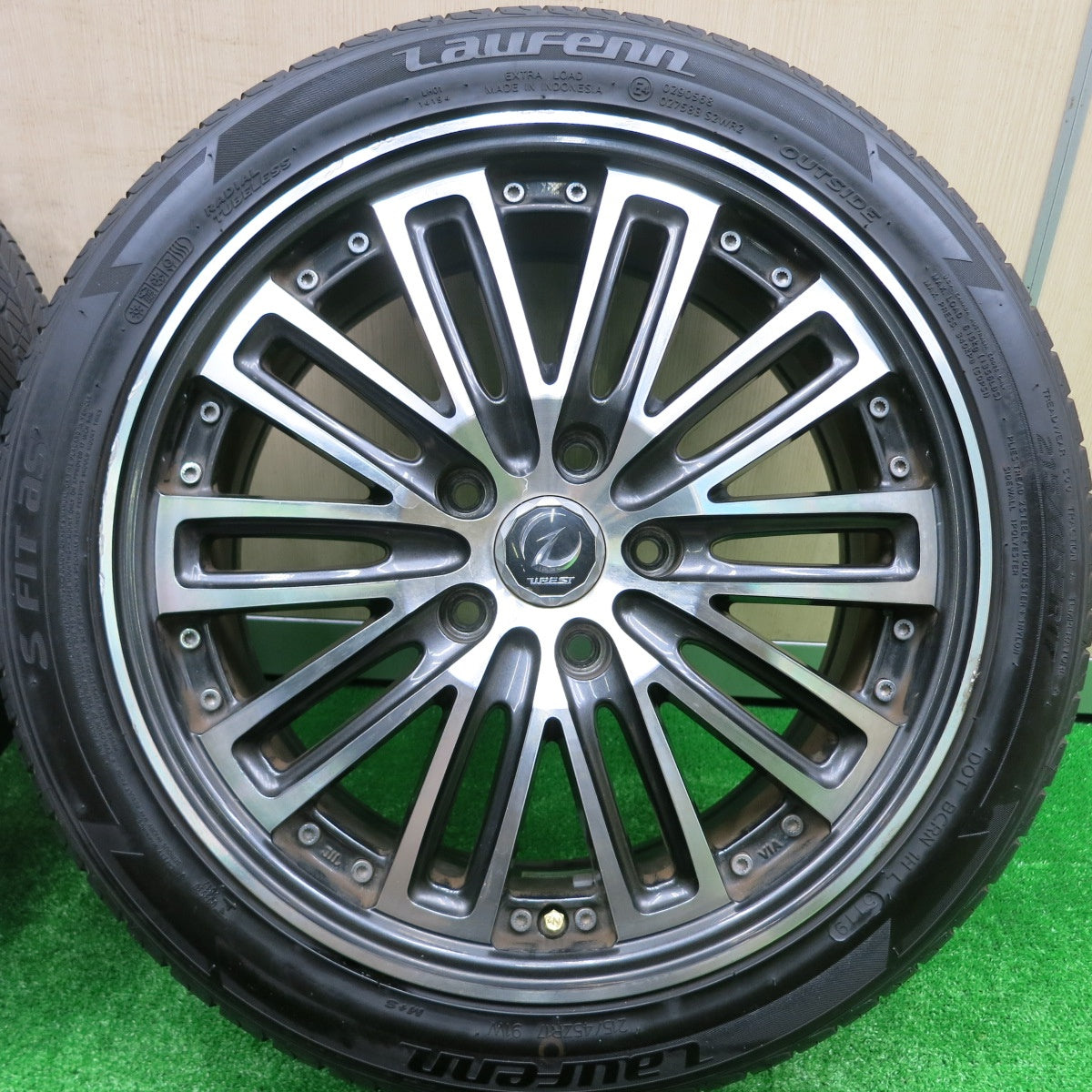 *送料無料* バリ溝！9.5分★215/45R17 ラウフェン S FIT as WREST ヴァレスト 17インチ PCD114.3/5H★4073002HAノ