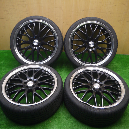 *送料無料* バリ溝！21年！9分★プリウス等 ロクサーニ MULTI FORCHETTA 225/35R19 オートグリーン SuperSportChaser SSC5 PCD100/5H★4081902Hノ