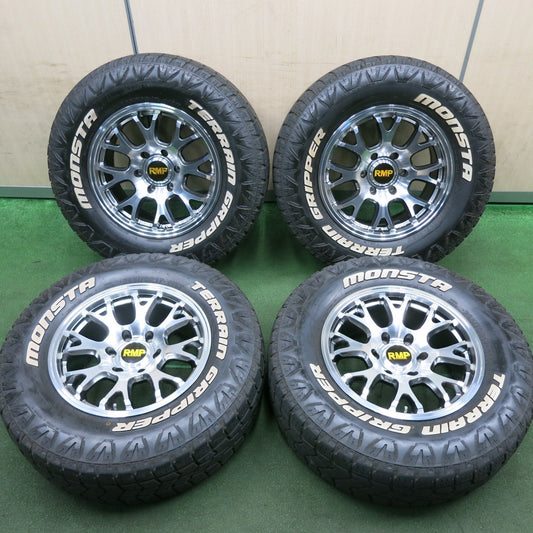 *送料無料* キレイ！20年★RMP 028FX MiD 265/70R17 モンスタ TERRAIN GRIPPER ホワイトレター 17インチ PCD139.7/6H★4060204HAノ