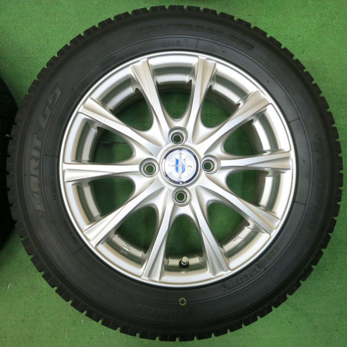 *送料無料* 超バリ溝！キレイ！ほぼ10分★スタッドレス 165/70R14 トーヨー ガリット G5 NEXTA ネクスタ 14インチ PCD100/4H★4042302イス