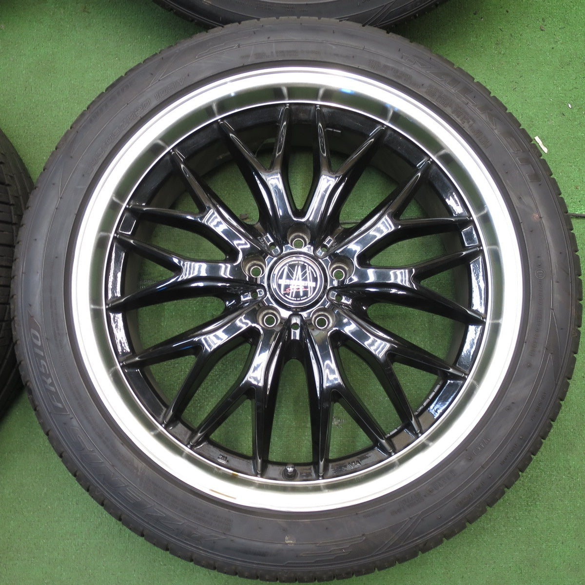 *送料無料* バリ溝！20年！9.5分★LOXARNY MULTI FORCHETTAⅡ 245/45R20 ファルケン アゼニス FK510 ロクサーニ PCD114.3/5H★4040602クノ