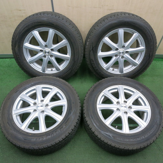 *送料無料* バリ溝！キレイ！9.5分★スタッドレス 225/65R17 ダンロップ ウインターマックス SJ8 MACBES MB8 マクベス 17インチ PCD114.3/5H★4051902HAス