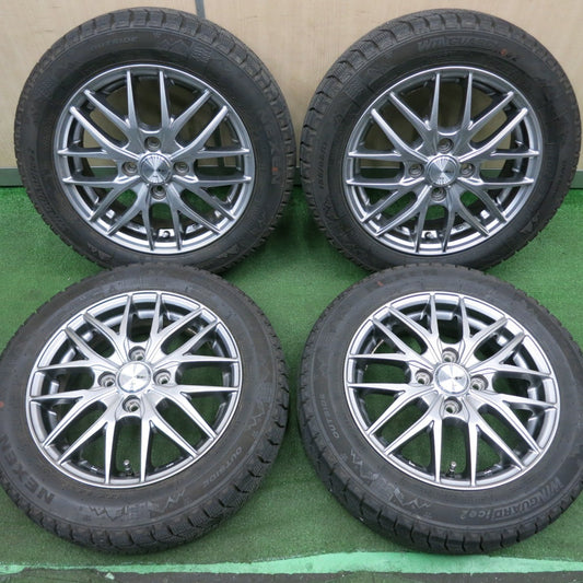 *送料無料* バリ溝！22年！キレイ！9分★スタッドレス 155/65R14 ネクセン ウィンガード アイス2 VENES TREAD 14インチ PCD100/4H★4032902NJス