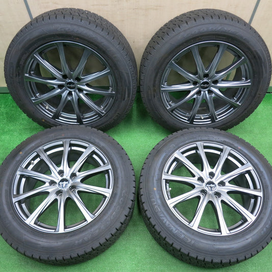 [送料無料] バリ溝！22年！綺麗！9.5分★スタッドレス 225/60R18 グッドイヤー アイスナビ SUV EuroSpeed MANARAY SPORT 18インチ PCD114.3/5H★4111203NJス