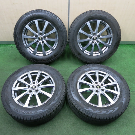 *送料無料* バリ溝！キレイ！9.5分★スタッドレス 225/65R17 ヨコハマ アイスガード G075 MANARAY SPORT マナレイスポーツ PCD114.3/5H★4032507TNス