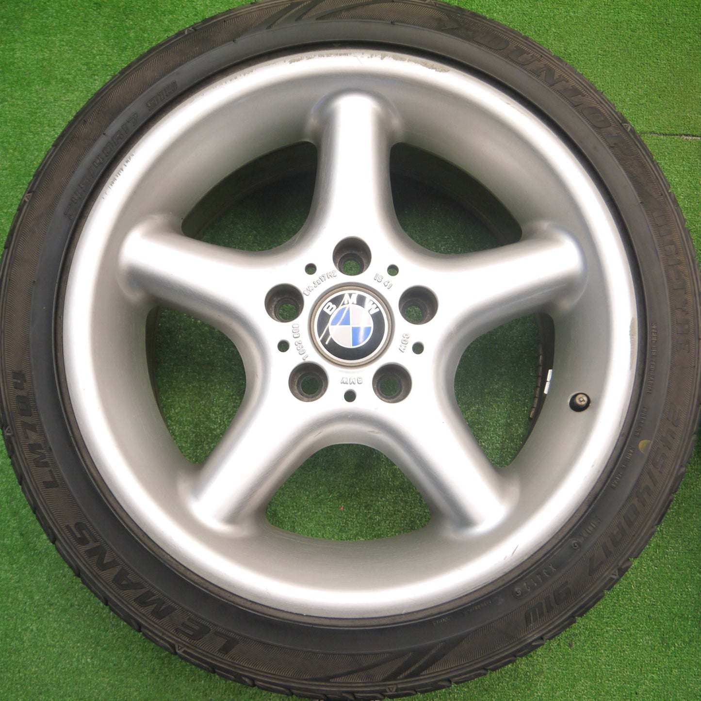 *送料無料* バリ溝！9.5分★BMW E36 Z3 純正 225/45R17 245/40R17 ダンロップ LE MANS LM704 17インチ PCD120/5H★4090607Hノ